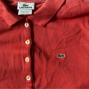 Lacoste polo size 40